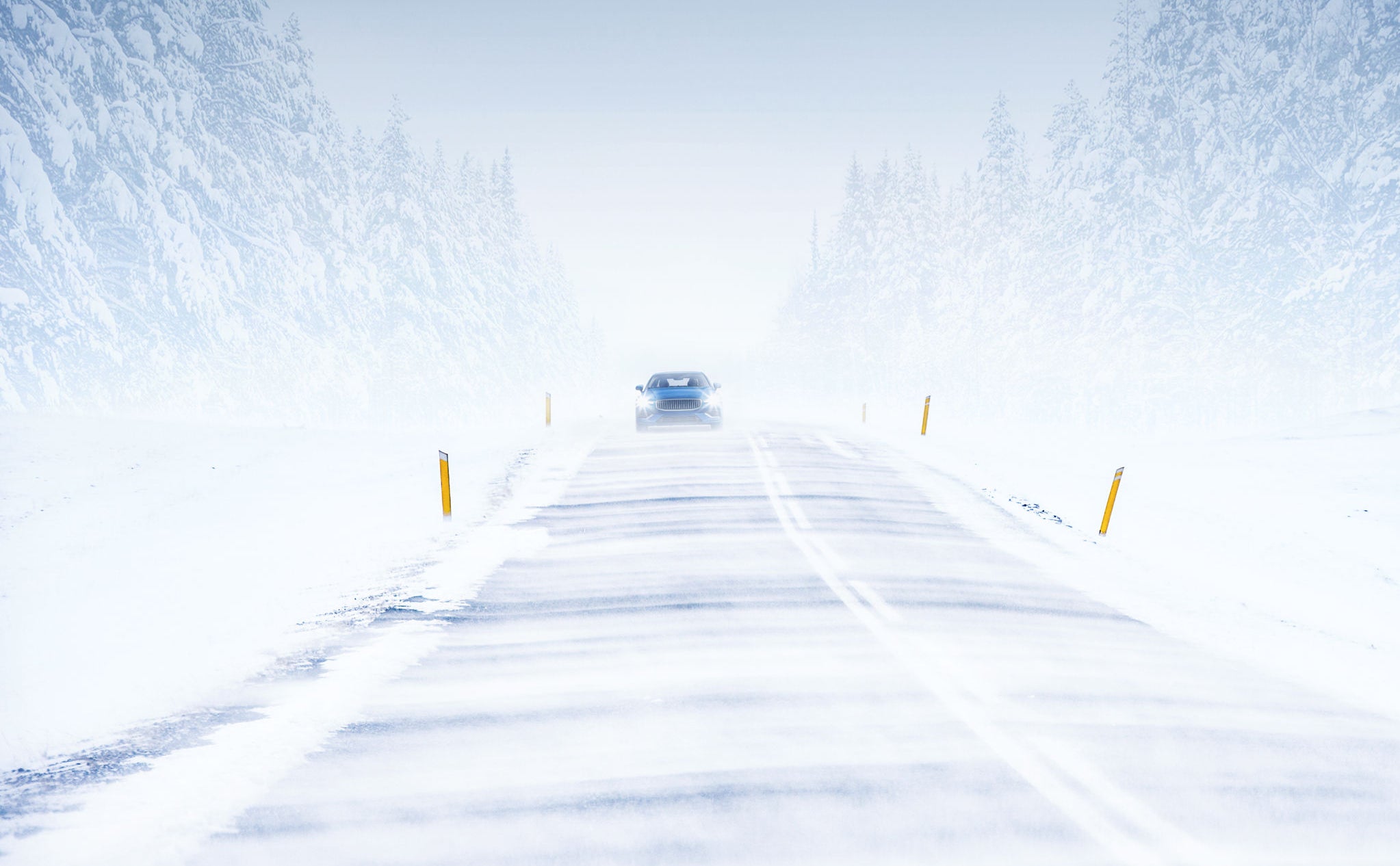 Gislaved Car in Snow Visual Bright Winter 19