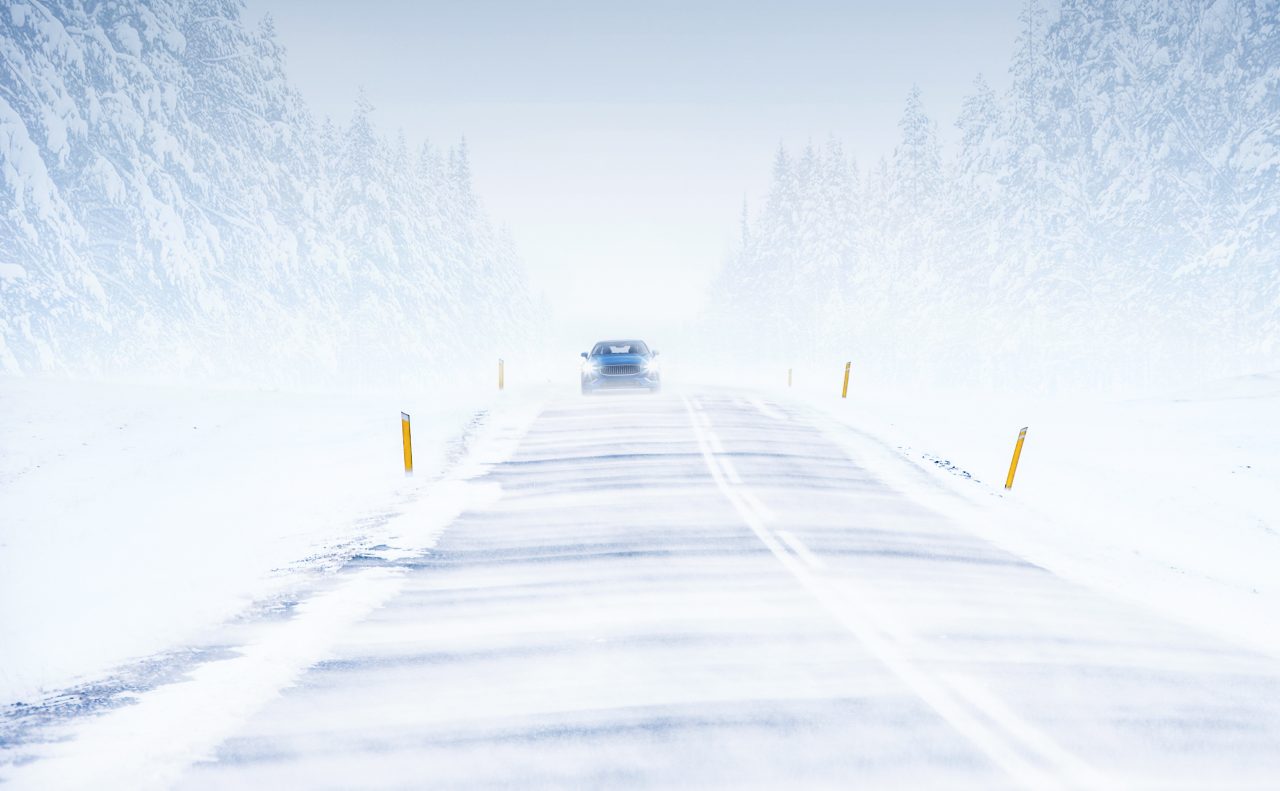 Gislaved Car in Snow Visual Bright Winter 19
